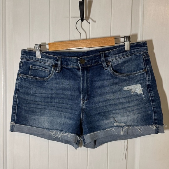 Blank NYC Dark Blue Jean Shorts - Picture 2 of 7
